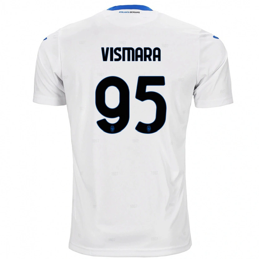 Danxen Niño Camiseta Paolo Vismara #95 Blanco 2ª Equipación 2024/25 La Camisa