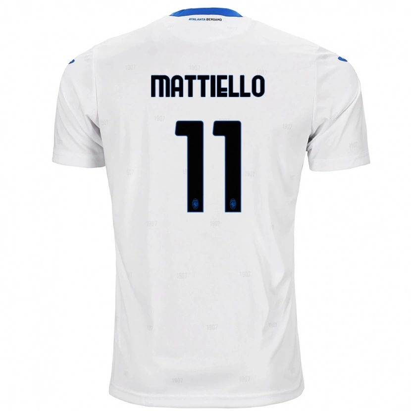 Danxen Niño Camiseta Federico Mattiello #11 Blanco 2ª Equipación 2024/25 La Camisa