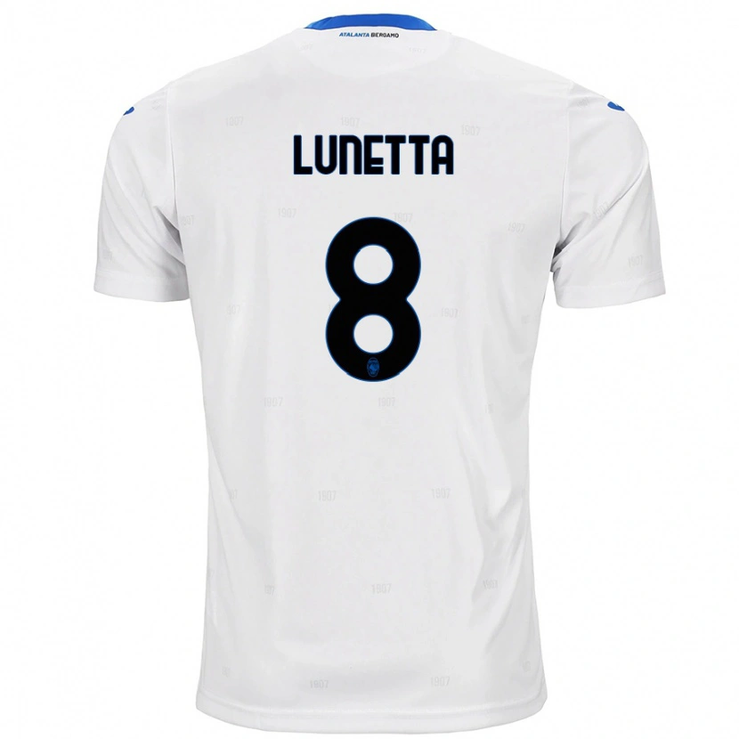 Danxen Niño Camiseta Gabriel Lunetta #8 Blanco 2ª Equipación 2024/25 La Camisa