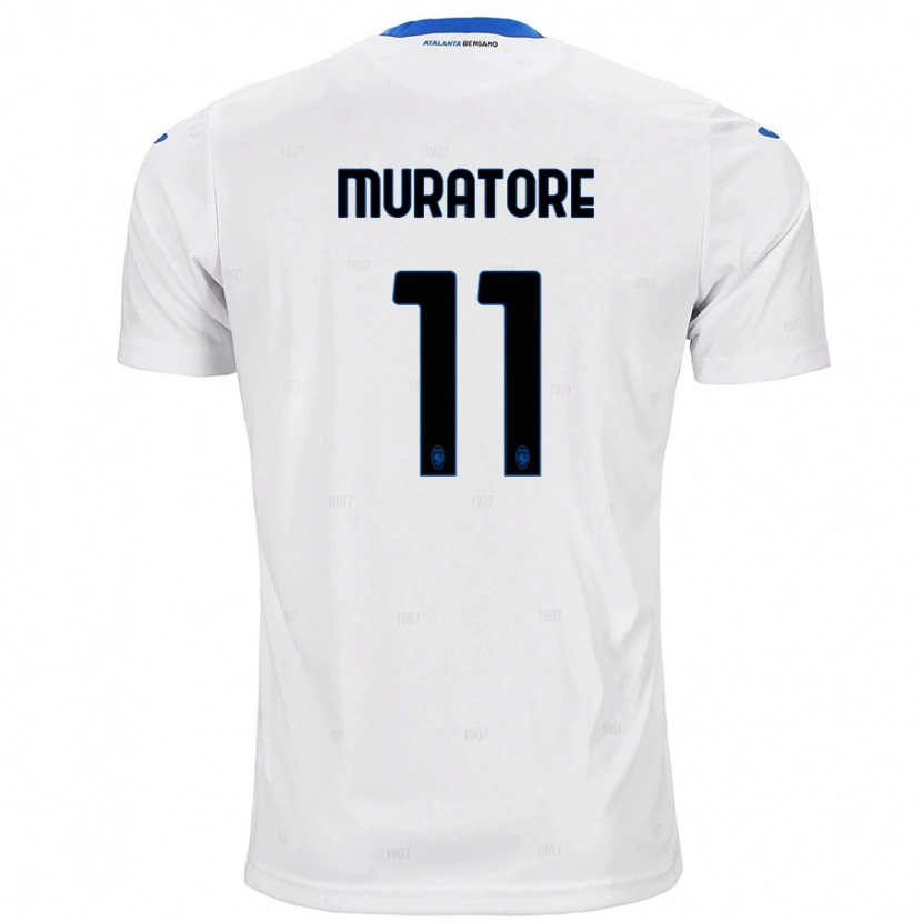 Danxen Niño Camiseta Simone Muratore #11 Blanco 2ª Equipación 2024/25 La Camisa