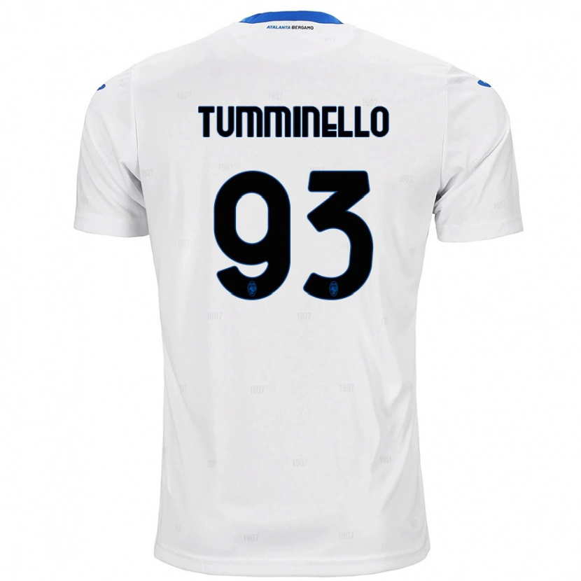 Danxen Niño Camiseta Marco Tumminello #93 Blanco 2ª Equipación 2024/25 La Camisa