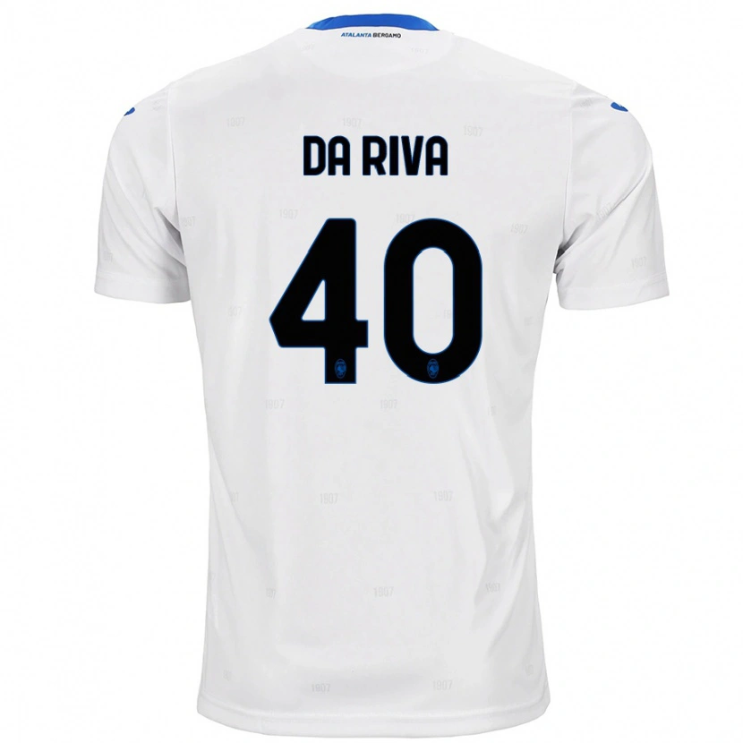 Danxen Niño Camiseta Jacopo Da Riva #40 Blanco 2ª Equipación 2024/25 La Camisa