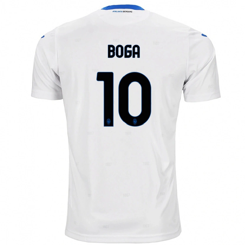 Danxen Niño Camiseta Jeremie Boga #10 Blanco 2ª Equipación 2024/25 La Camisa