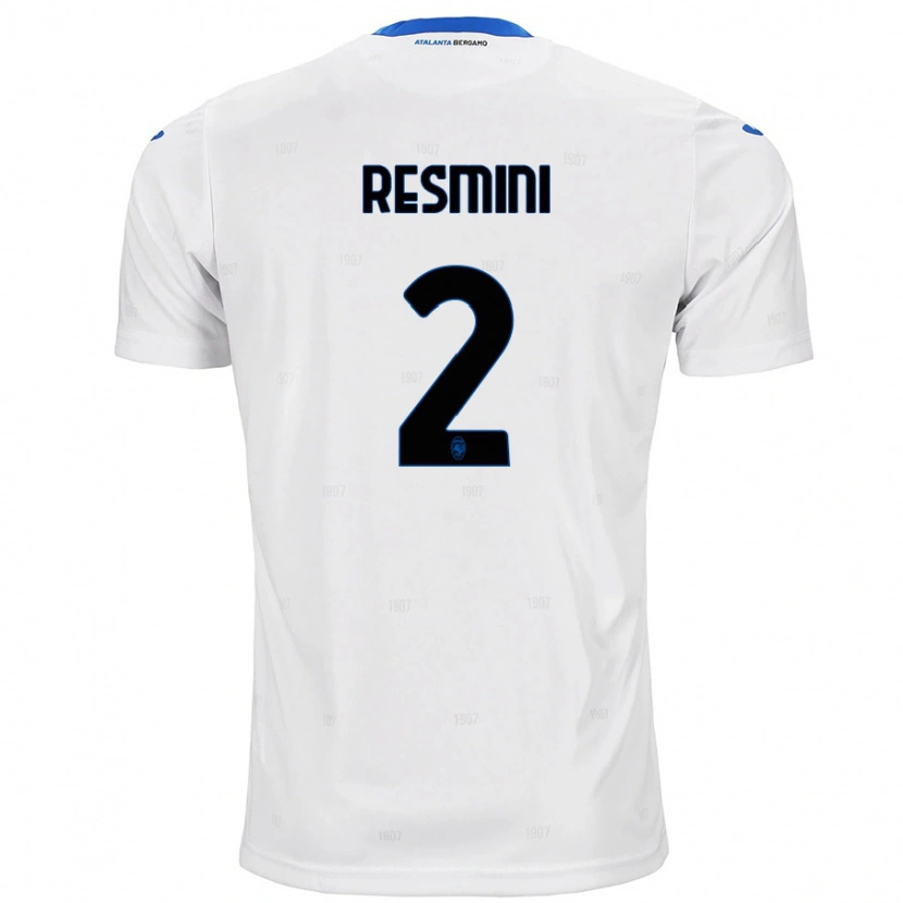 Danxen Niño Camiseta Martina Resmini #2 Blanco 2ª Equipación 2024/25 La Camisa