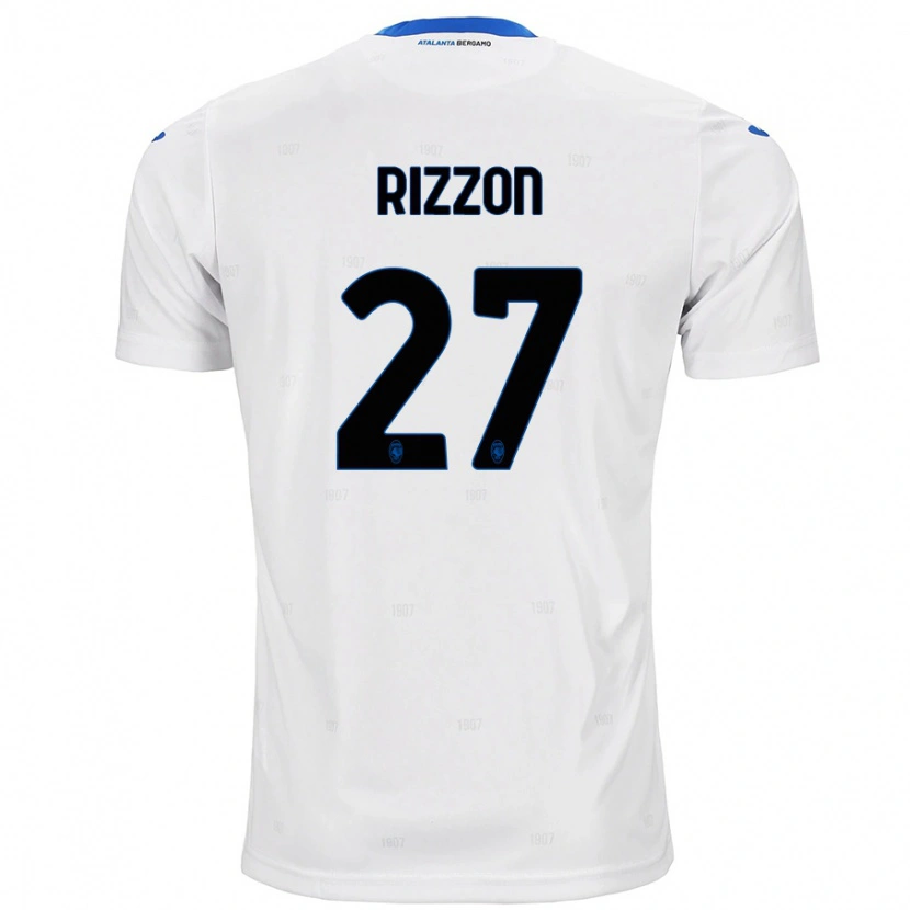 Danxen Niño Camiseta Giulia Rizzon #27 Blanco 2ª Equipación 2024/25 La Camisa