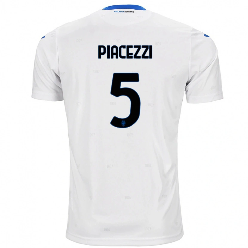 Danxen Niño Camiseta Eleonora Piacezzi #5 Blanco 2ª Equipación 2024/25 La Camisa