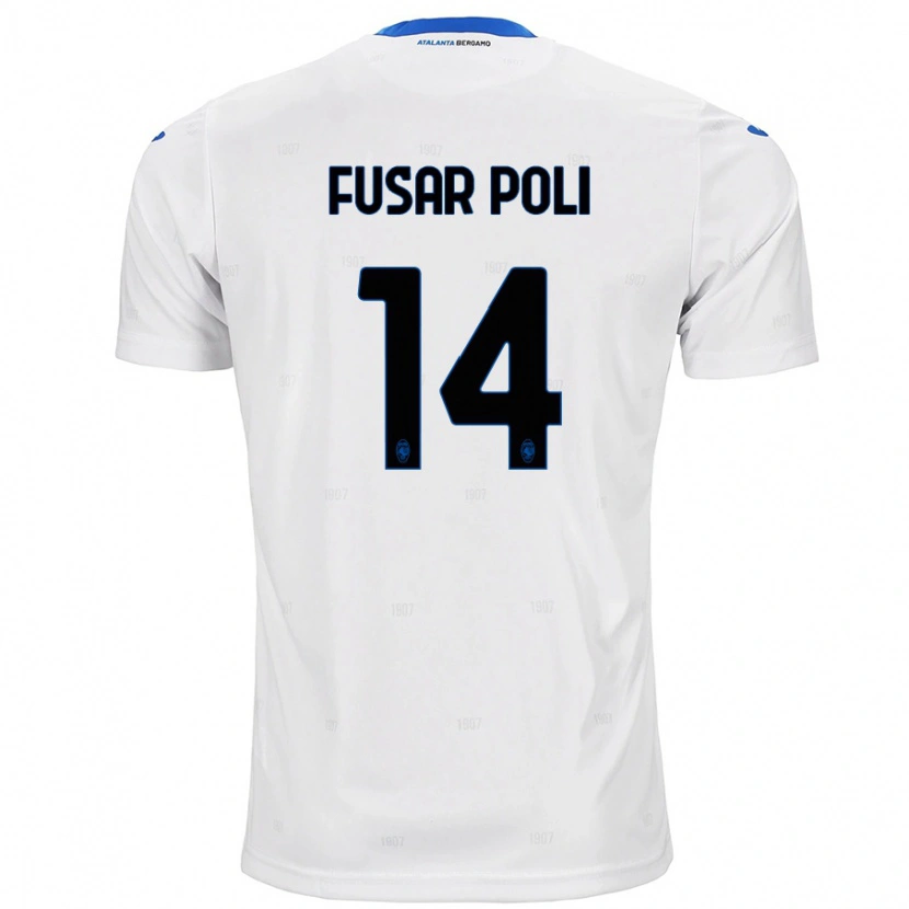Danxen Niño Camiseta Giulia Fusar Poli #14 Blanco 2ª Equipación 2024/25 La Camisa
