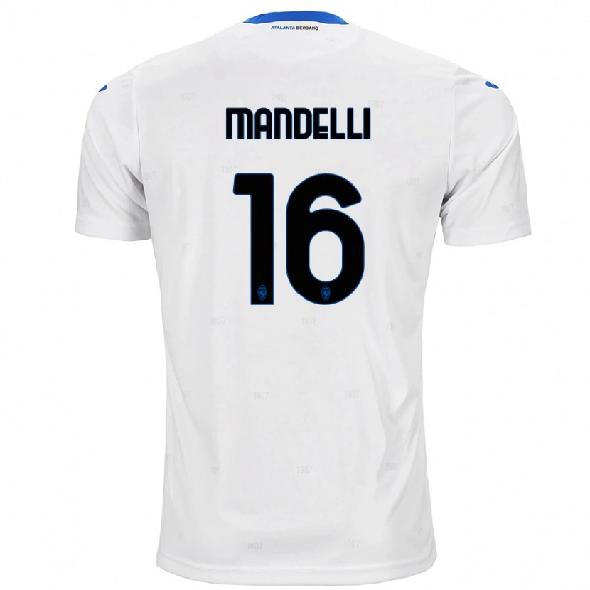 Danxen Niño Camiseta Giulia Mandelli #16 Blanco 2ª Equipación 2024/25 La Camisa