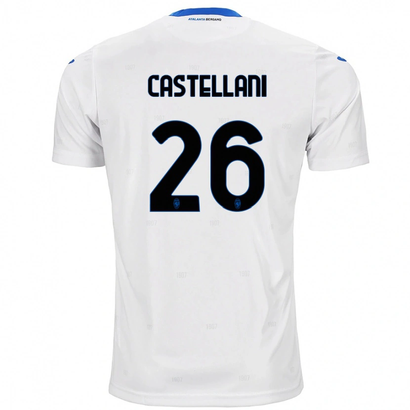 Danxen Niño Camiseta Eleonora Castellani #26 Blanco 2ª Equipación 2024/25 La Camisa