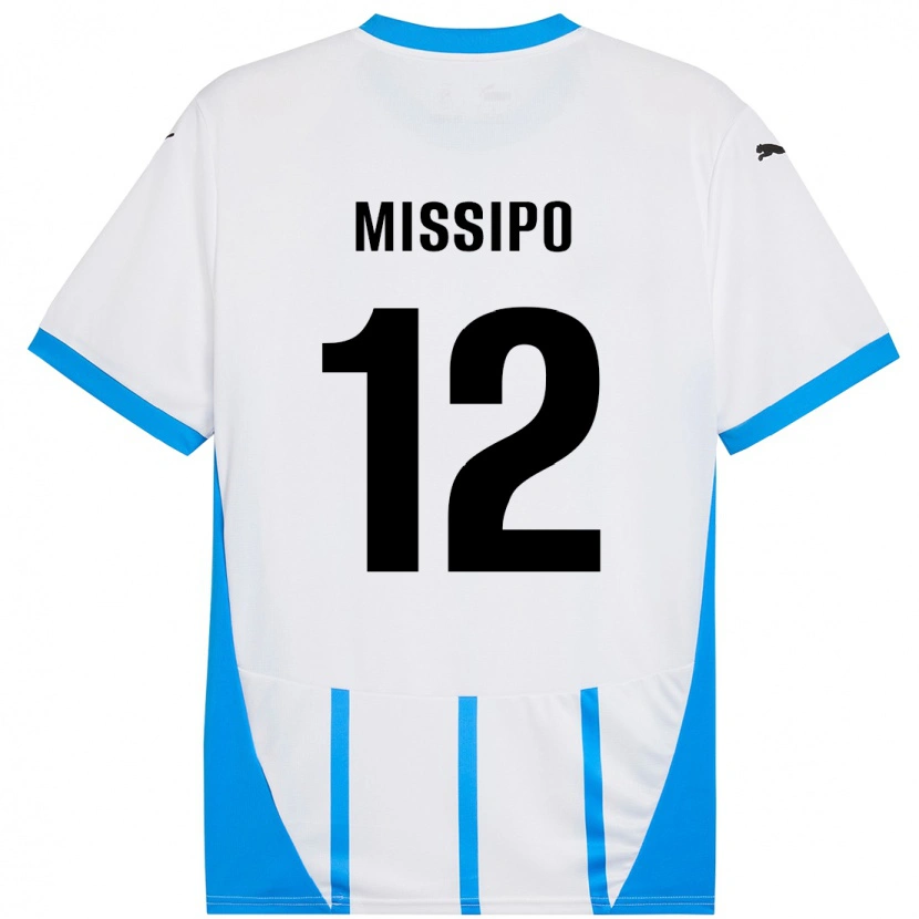 Danxen Niño Camiseta Kassandra Missipo #12 Blanco Azul 2ª Equipación 2024/25 La Camisa