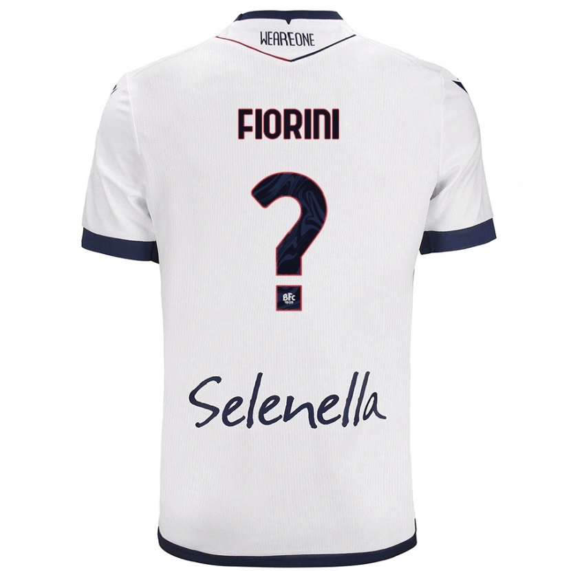 Danxen Niño Camiseta Mattia Fiorini #0 Blanco Azul Real 2ª Equipación 2024/25 La Camisa