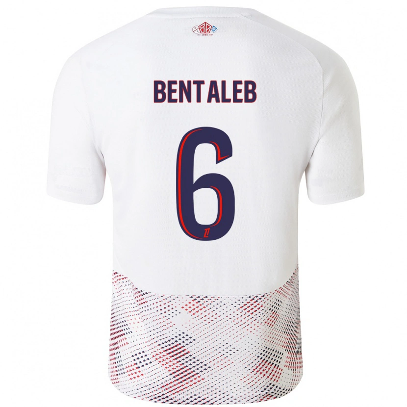 Danxen Niño Camiseta Nabil Bentaleb #6 Blanco Azul Real 2ª Equipación 2024/25 La Camisa