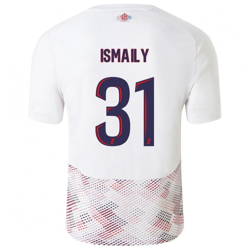 Danxen Niño Camiseta Ismaily #31 Blanco Azul Real 2ª Equipación 2024/25 La Camisa
