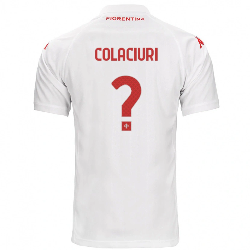 Danxen Niño Camiseta Gabriele Colaciuri #0 Blanco 2ª Equipación 2024/25 La Camisa