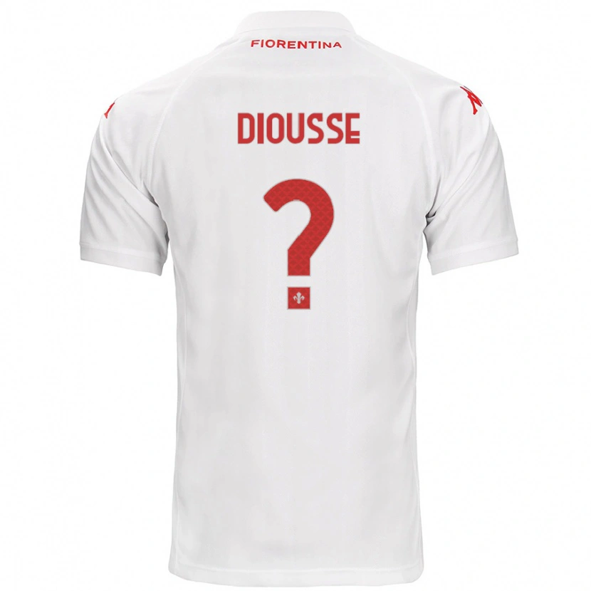Danxen Niño Camiseta Birahim Diousse #0 Blanco 2ª Equipación 2024/25 La Camisa