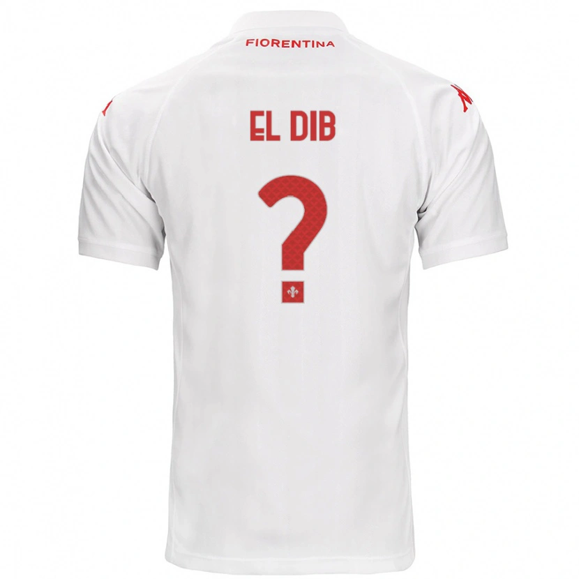 Danxen Niño Camiseta Karim El Dib #0 Blanco 2ª Equipación 2024/25 La Camisa