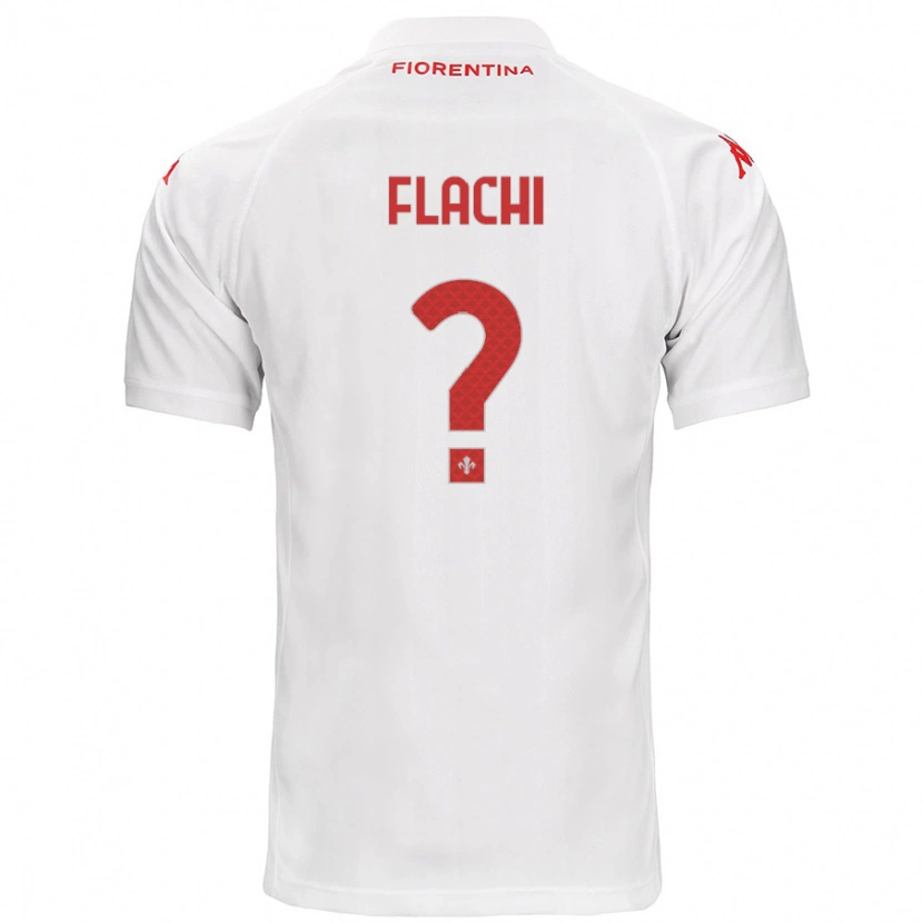 Danxen Niño Camiseta Tommaso Flachi #0 Blanco 2ª Equipación 2024/25 La Camisa