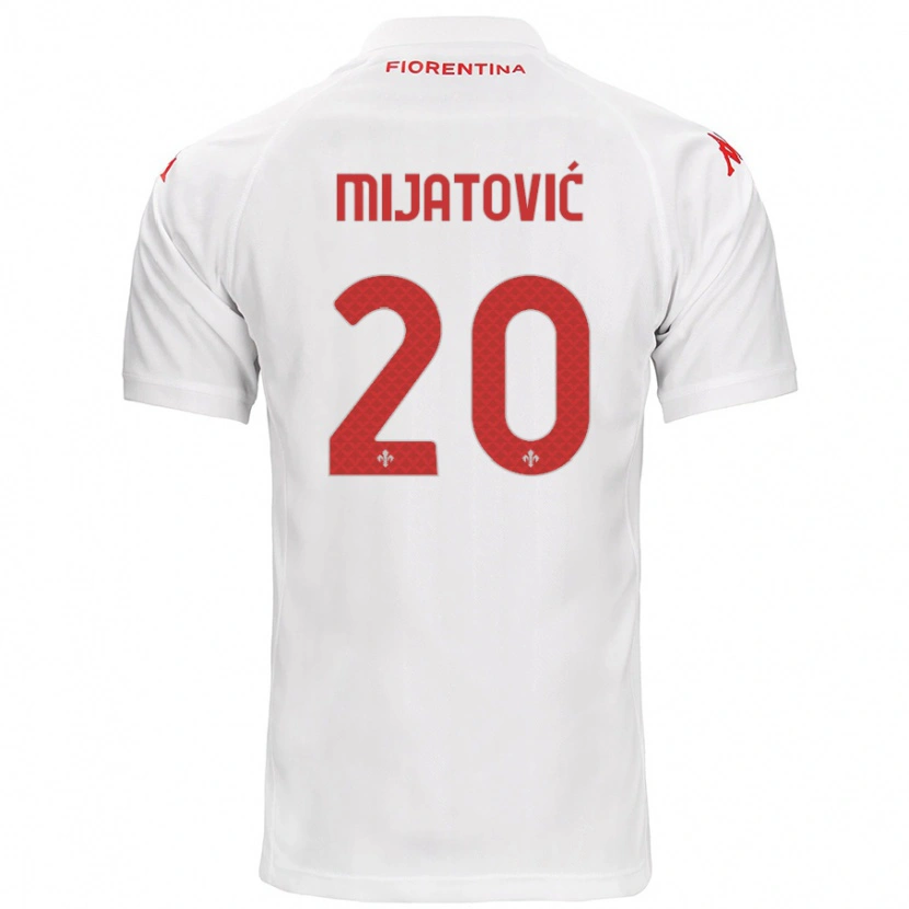 Danxen Niño Camiseta Milica Mijatović #20 Blanco 2ª Equipación 2024/25 La Camisa
