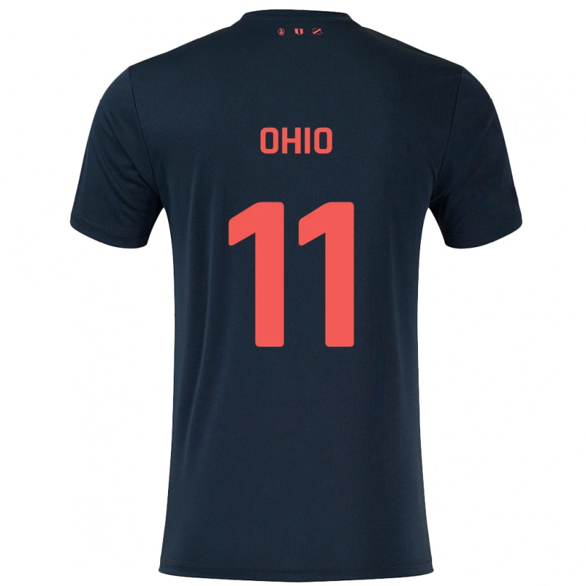 Danxen Niño Camiseta Noah Ohio #11 Negro Rojo 2ª Equipación 2024/25 La Camisa