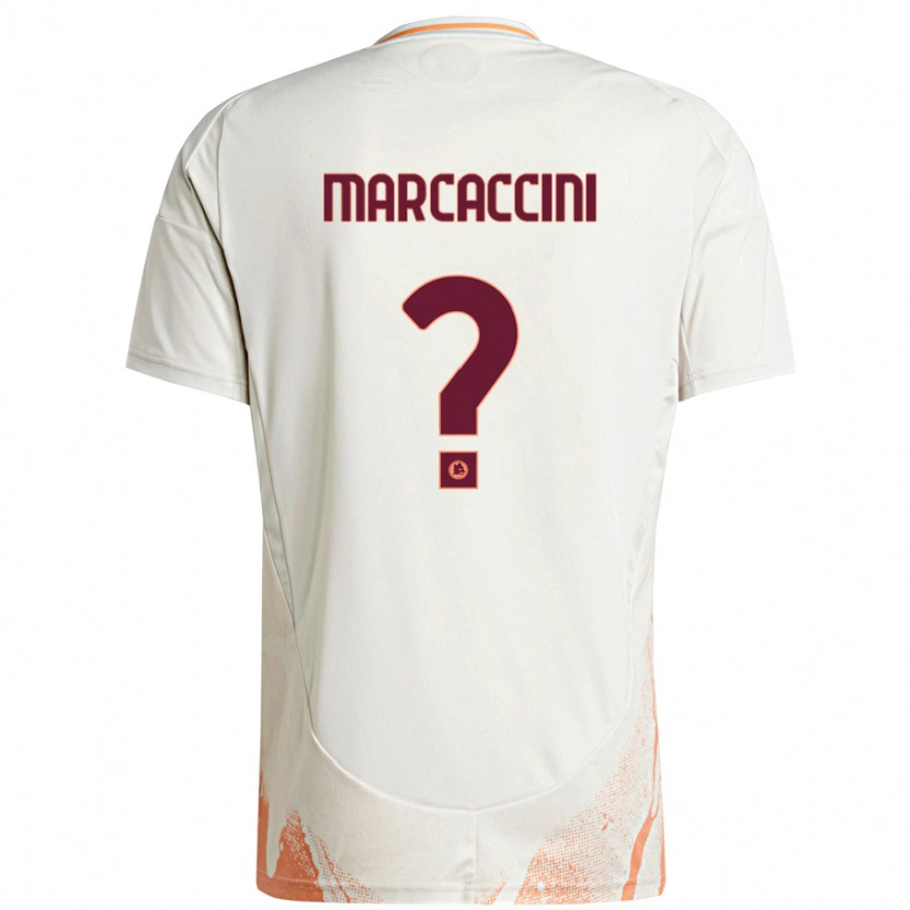 Danxen Niño Camiseta Alessio Marcaccini #0 Crema Blanco Naranja 2ª Equipación 2024/25 La Camisa