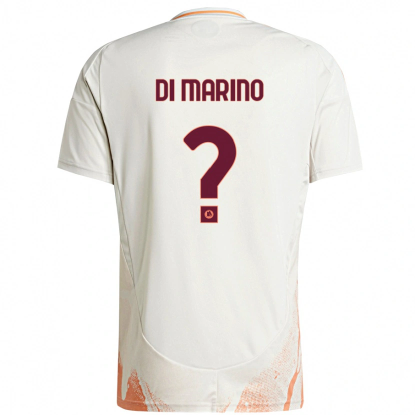 Danxen Niño Camiseta Baldo Di Marino #0 Crema Blanco Naranja 2ª Equipación 2024/25 La Camisa