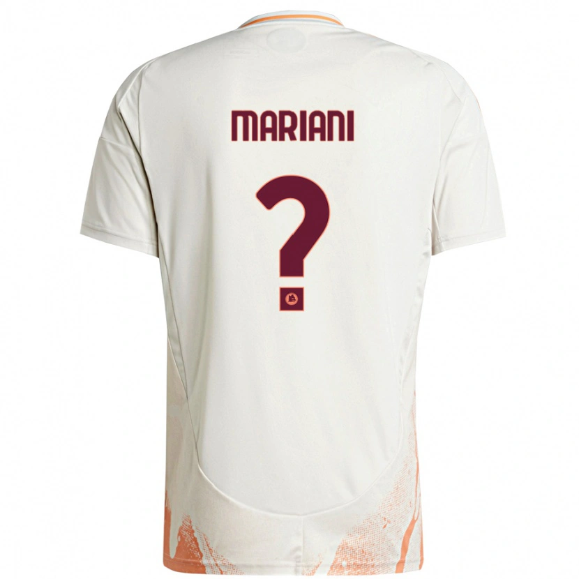 Danxen Niño Camiseta Christian Mariani #0 Crema Blanco Naranja 2ª Equipación 2024/25 La Camisa