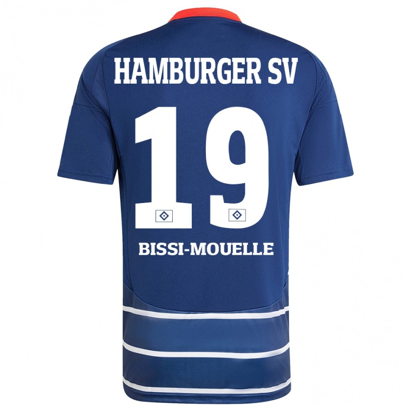 Danxen Niño Camiseta Jason Bissi-Mouelle #19 Azul Oscuro 2ª Equipación 2024/25 La Camisa