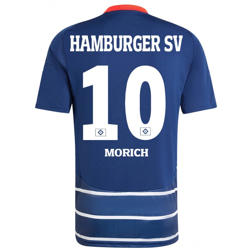 Danxen Niño Camiseta Carla Morich #10 Azul Oscuro 2ª Equipación 2024/25 La Camisa