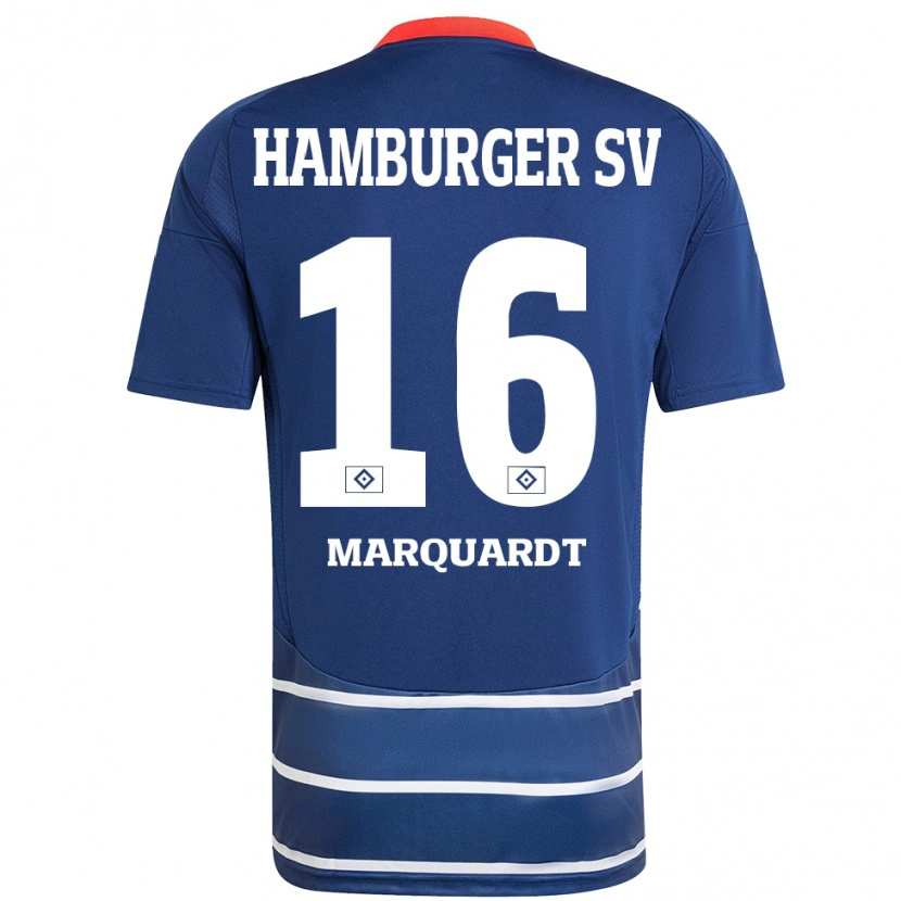 Danxen Niño Camiseta Dana Marquardt #16 Azul Oscuro 2ª Equipación 2024/25 La Camisa