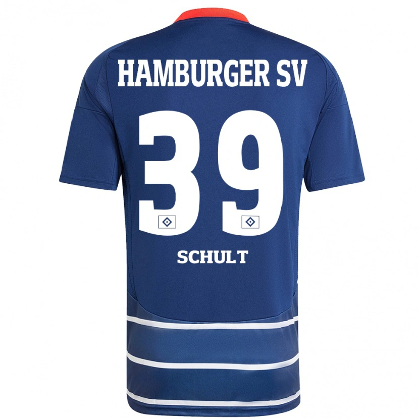 Danxen Niño Camiseta Almuth Schult #39 Azul Oscuro 2ª Equipación 2024/25 La Camisa