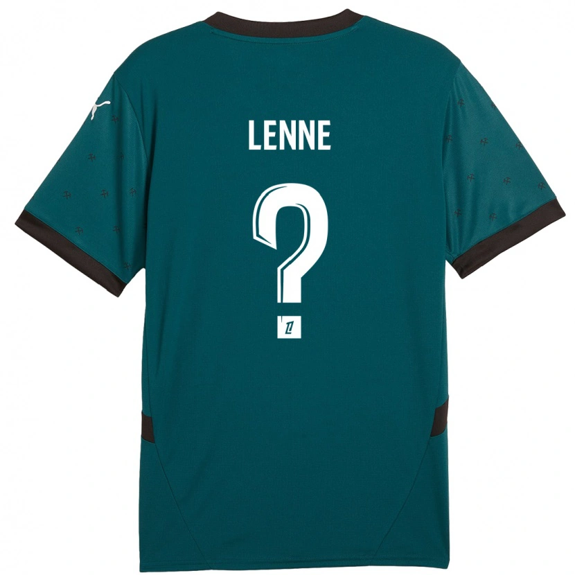 Danxen Niño Camiseta Oscar Lenne #0 Verde Oscuro 2ª Equipación 2024/25 La Camisa
