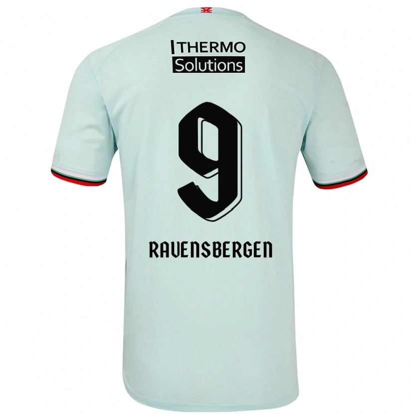 Danxen Niño Camiseta Jaimy Ravensbergen #9 Verde Claro 2ª Equipación 2024/25 La Camisa