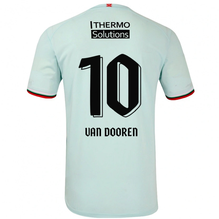Danxen Niño Camiseta Kayleigh Van Dooren #10 Verde Claro 2ª Equipación 2024/25 La Camisa