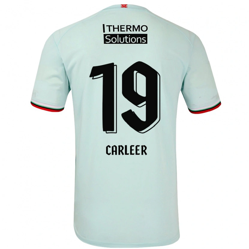 Danxen Niño Camiseta Lieske Carleer #19 Verde Claro 2ª Equipación 2024/25 La Camisa