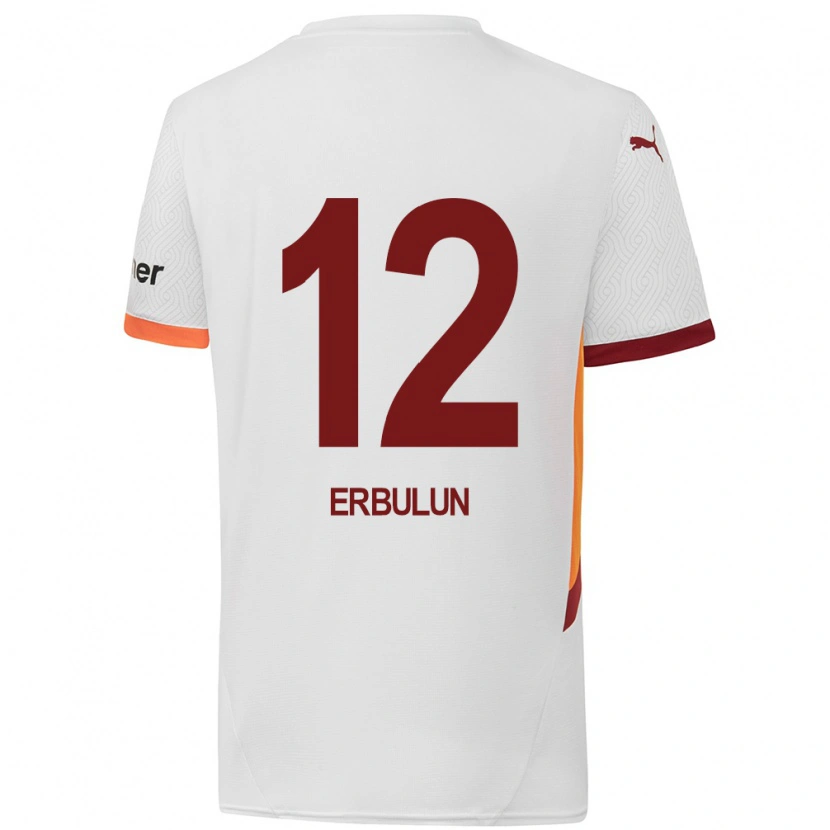 Danxen Niño Camiseta Helin Erbulun #12 Blanco Amarillo Rojo 2ª Equipación 2024/25 La Camisa