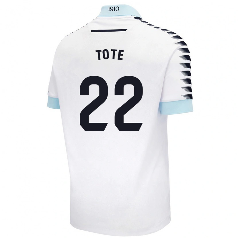 Danxen Niño Camiseta Tote #22 Blanco Azul 2ª Equipación 2024/25 La Camisa