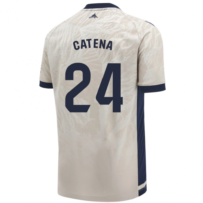 Danxen Niño Camiseta Alejandro Catena #24 Gris Claro 2ª Equipación 2024/25 La Camisa