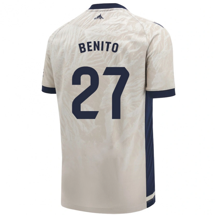 Danxen Niño Camiseta Iker Benito #27 Gris Claro 2ª Equipación 2024/25 La Camisa