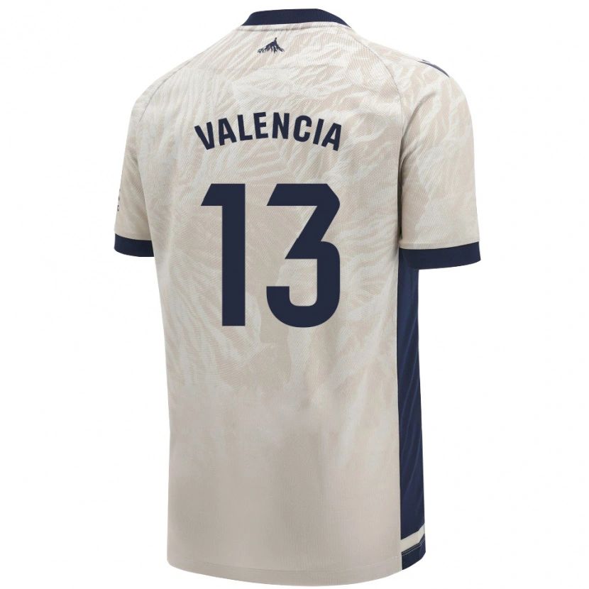 Danxen Niño Camiseta Pablo Valencia #13 Gris Claro 2ª Equipación 2024/25 La Camisa