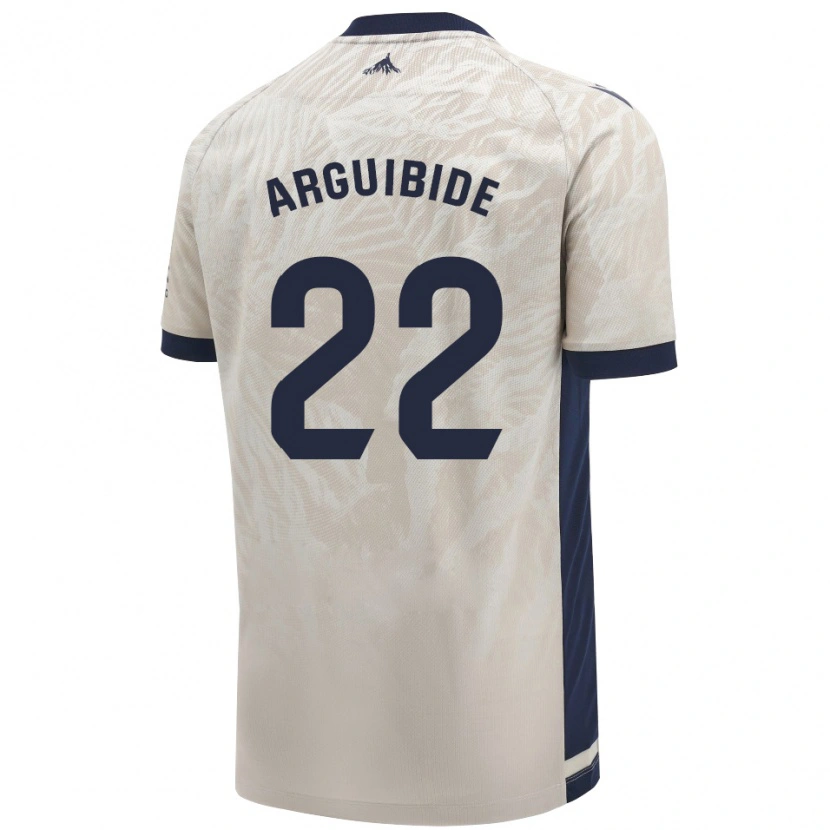 Danxen Niño Camiseta Iñigo Arguibide #22 Gris Claro 2ª Equipación 2024/25 La Camisa