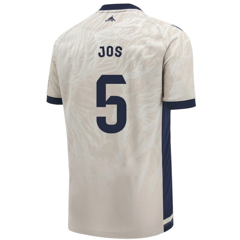 Danxen Niño Camiseta Josune Urdaniz Maurin #5 Gris Claro 2ª Equipación 2024/25 La Camisa