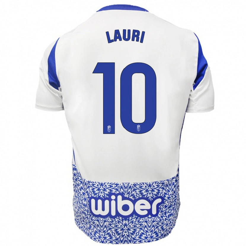 Danxen Niño Camiseta Lauri #10 Blanco Azul 2ª Equipación 2024/25 La Camisa