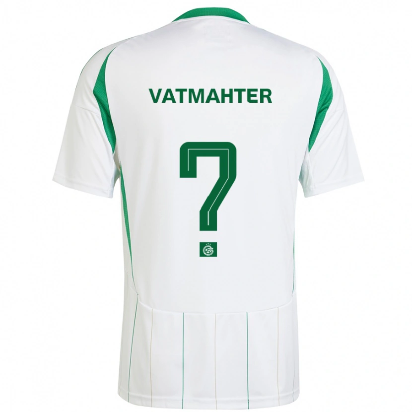 Danxen Niño Camiseta Liam Vatmahter #0 Blanco Verde 2ª Equipación 2024/25 La Camisa