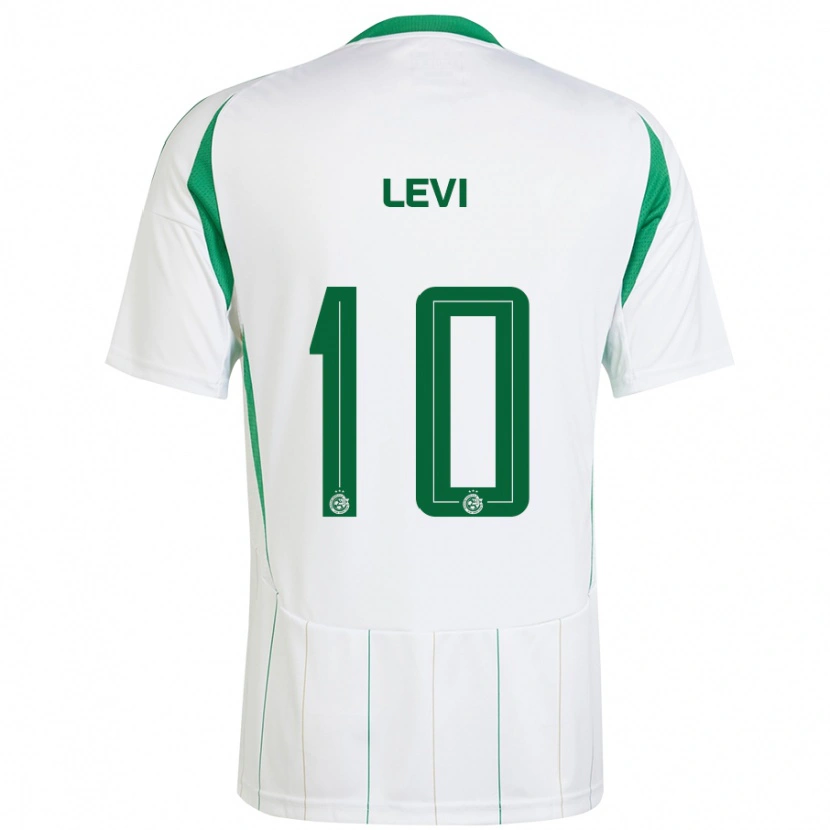 Danxen Niño Camiseta Yarin Levi #10 Blanco Verde 2ª Equipación 2024/25 La Camisa