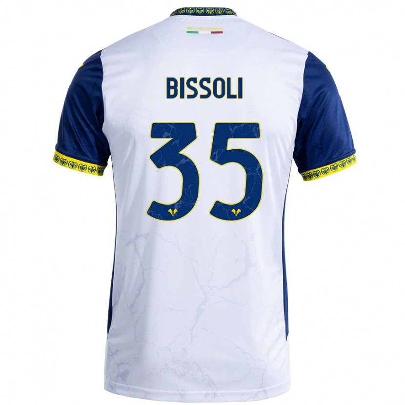 Danxen Niño Camiseta Noemí Bissoli #35 Blanco Azul 2ª Equipación 2024/25 La Camisa