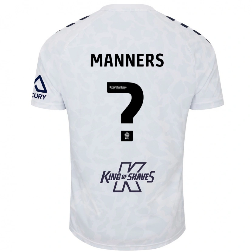 Danxen Niño Camiseta Charlie Manners #0 Blanco 2ª Equipación 2024/25 La Camisa