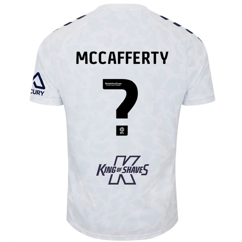Danxen Niño Camiseta Lewys Mccafferty #0 Blanco 2ª Equipación 2024/25 La Camisa