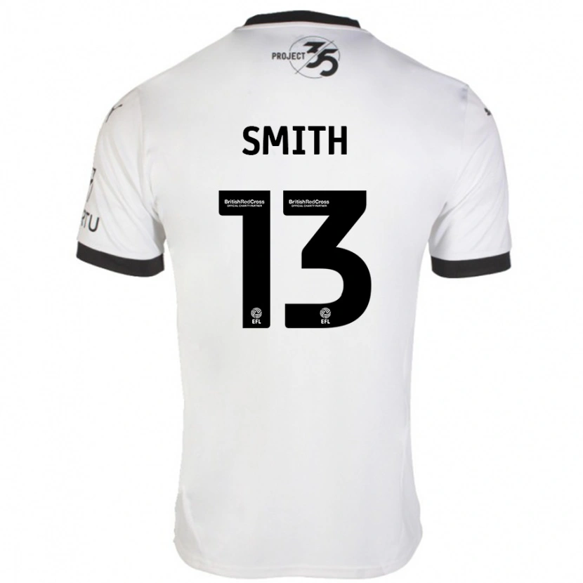 Danxen Niño Camiseta Grace Smith #13 Blanco Negro 2ª Equipación 2024/25 La Camisa
