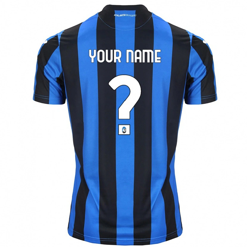 Danxen Hombre Camiseta Su Nombre #0 Azul Negro 1ª Equipación 2024/25 La Camisa