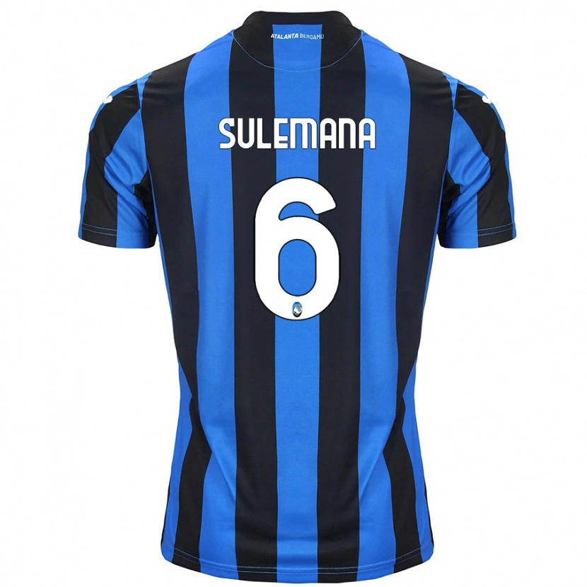 Danxen Hombre Camiseta Ibrahim Sulemana #6 Azul Negro 1ª Equipación 2024/25 La Camisa